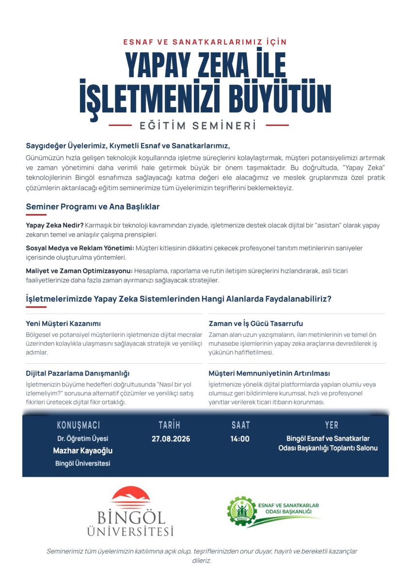 Yapay Zeka ile işletmenizi Büyütün